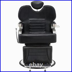 BarberPub Heavy Duty Hydraulic Barber Chair Reclining Barber Salon Equipment2916