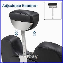 BarberPub Heavy Duty Hydraulic Barber Chair Reclining Barber Salon Equipment2916
