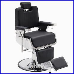 BarberPub Heavy Duty Vintage Barber Chair Hydraulic Recline Spa Equipment 3819