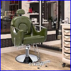 Barber Chair All Purpose Heavy Duty Hydraulic Recline Salon Beauty Styling Chair