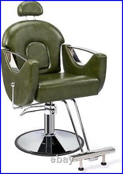 Barber Chair All Purpose Heavy Duty Hydraulic Recline Salon Beauty Styling Chair