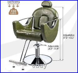 Barber Chair All Purpose Heavy Duty Hydraulic Recline Salon Beauty Styling Chair