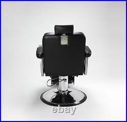 Barber Chair Black 4 KING Heavy Duty Hydraulic Recline Barber Salon Furniture