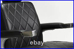 Barber Chair Black 4 KING Heavy Duty Hydraulic Recline Barber Salon Furniture
