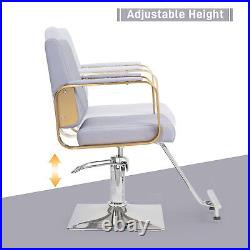 Barber Chair Hair Salon Chair Heavy Duty Hydraulic Pump Stylist Chair Adjustable