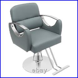 Barber Chair Hair Salon Chair Heavy Duty Hydraulic Pump Stylist Chair Adjustable