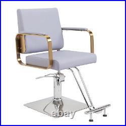 Barber Chair Hair Salon Chair Heavy Duty Hydraulic Pump Stylist Chair Adjustable