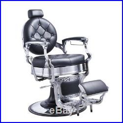 Barber Chair Heavy Duty Hydraulic Barber Shop Chair with Reclining Back