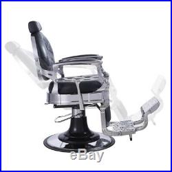 Barber Chair Heavy Duty Hydraulic Barber Shop Chair with Reclining Back