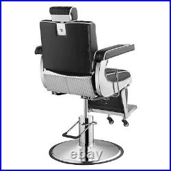 Barber Chair Heavy Duty Hydraulic Barbering Chair BELGRANO in Black