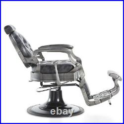Barber Chair Heavy Duty Hydraulic Barbering Chair KAISER Brushed/Distressed