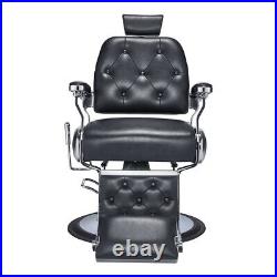Barber Chair Heavy Duty Hydraulic Barbering Chair TITAN in Black