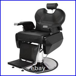 Barber Chair Heavy Duty Hydraulic Reclining Salon Styling Chair 360 Swivel