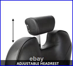 Barber Chair Heavy Duty Hydraulic Reclining Salon Styling Chair 360 Swivel
