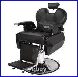 Barber Chair Heavy Duty Hydraulic Reclining Salon Styling Chair 360 Swivel