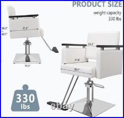 Barber Chair Heavy Duty, Hydraulic Salon Beauty Styling Chair for Hair Stylist