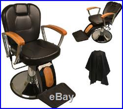 Barber Chair Salon Hair Styling Beauty Tattoo Heavy Duty Reclining Hydraulic