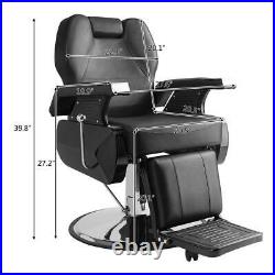 Barber Chairs with Hydraulic Recline Heavy Duty for Salon Spa Beauty Equipment