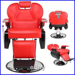 Barber Shop Black Hydraulic Recline Salon Chair Beauty Spa Heavy-Duty Equipment