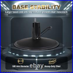 Black All Purpose Heavy Duty Recline Barber Chair Hydraulic Beauty Salon