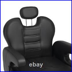 Black All Purpose Heavy Duty Recline Barber Chair Hydraulic Salon Beauty Stylist Black All Purpose Heavy Duty Recline Barber Chair Hydraulic Salon Beauty Stylist
