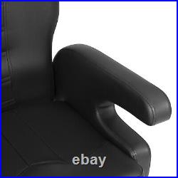 Black All Purpose Heavy Duty Recline Barber Chair Hydraulic Salon Beauty Stylist