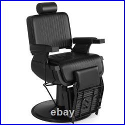 Black All Purpose Reclining Barber Chair Heavy Duty Hydraulic Salon Spa Beauty