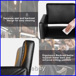 Black+Gold Heavy Duty Hydraulic Barber Chair Hair Styling Salon