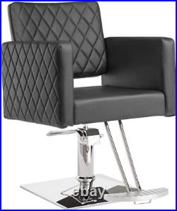 Black Hair Salon Chair Heavy Duty Hydraulic Barber Chair Hair Styling Chair Spa