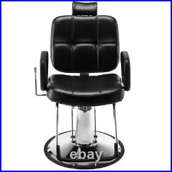 Black Heavy Duty Hydraulic Recline Barber Chair Tattoo Chair Salon Black Heavy Duty Hydraulic Recline Barber Chair Tattoo Chair Salon