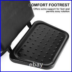 Black Recline Heavy Duty Hydraulic Barber Chair All Purpose Beauty Salon Styling