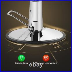 Black Recline Heavy Duty Hydraulic Barber Chair All Purpose Beauty Salon Styling