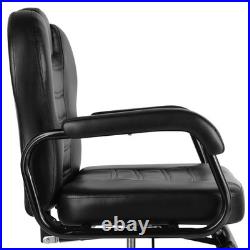 Black Recline Heavy Duty Hydraulic Barber Chair All Purpose Beauty Salon Styling