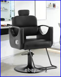 Black Recline Heavy Duty Hydraulic Barber Chair Salon Beauty Spa Stylist Station Black Recline Heavy Duty Hydraulic Barber Chair Salon Beauty Spa Stylist Station