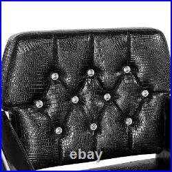 Black Vintage Heavy Duty Hydraulic Barber Chair Wider Seat Salon Beauty Styling