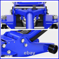 Blue 4 Ton 8000 lb 4.5- 20 Low Profile Heavy Duty Garage Hydraulic Floor Jack