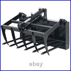 CREWORKS Attachment Heavy Duty Root Grapple Attachment with 2 Hydraulic Hoses