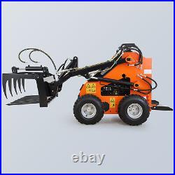 CREWORKS Attachment Heavy Duty Root Grapple Attachment with 2 Hydraulic Hoses