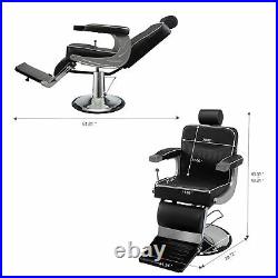 Classic All Purpose Heavy Duty Hydraulic Salon Beauty Styling Barber Chair Black