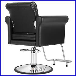 Classic Hydraulic All Purpose Barber Chair Heavy Duty Salon Metal Studs Styling