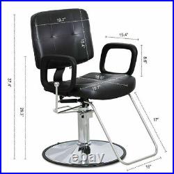 Classic Hydraulic Recline Salon Chair Hair Stylist Barber Chair Heavy Duty Spa