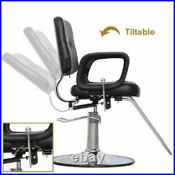 Classic Hydraulic Recline Salon Chair Hair Stylist Barber Chair Heavy Duty Spa