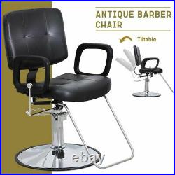 Classic Hydraulic Recline Salon Chair Hair Stylist Barber Chair Heavy Duty Spa