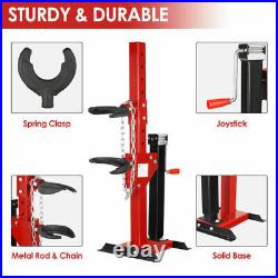 Coil Spring Compressor 6600 LBS Auto Strut Hydraulic Heavy Duty Tool with 4 Joints