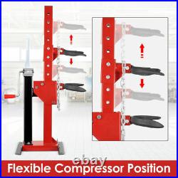 Coil Spring Compressor 6600 LBS Auto Strut Hydraulic Heavy Duty Tool with 4 Joints