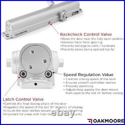 Commercial Door Closer Heavy Duty Hydraulic Soft Close Adjustable ADA UL Grade Commercial Door Closer Heavy Duty Hydraulic Soft Close Adjustable ADA UL Grade