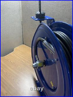 Coxreels hp-n-160 heavy duty spring rewind hose reel for grease/hydraulic oil