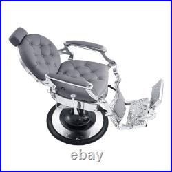 DIR Classic Barber Chair Heavy Duty Hydraulic Chrome Barbering Chair VANQUISH