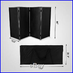 DJ Event Facade White+Black Scrim Metal Frame Booth+Travel Bag Case