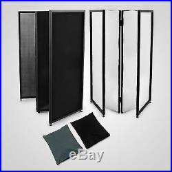 DJ Event Facade White+Black Scrim Metal Frame Booth+Travel Bag Case